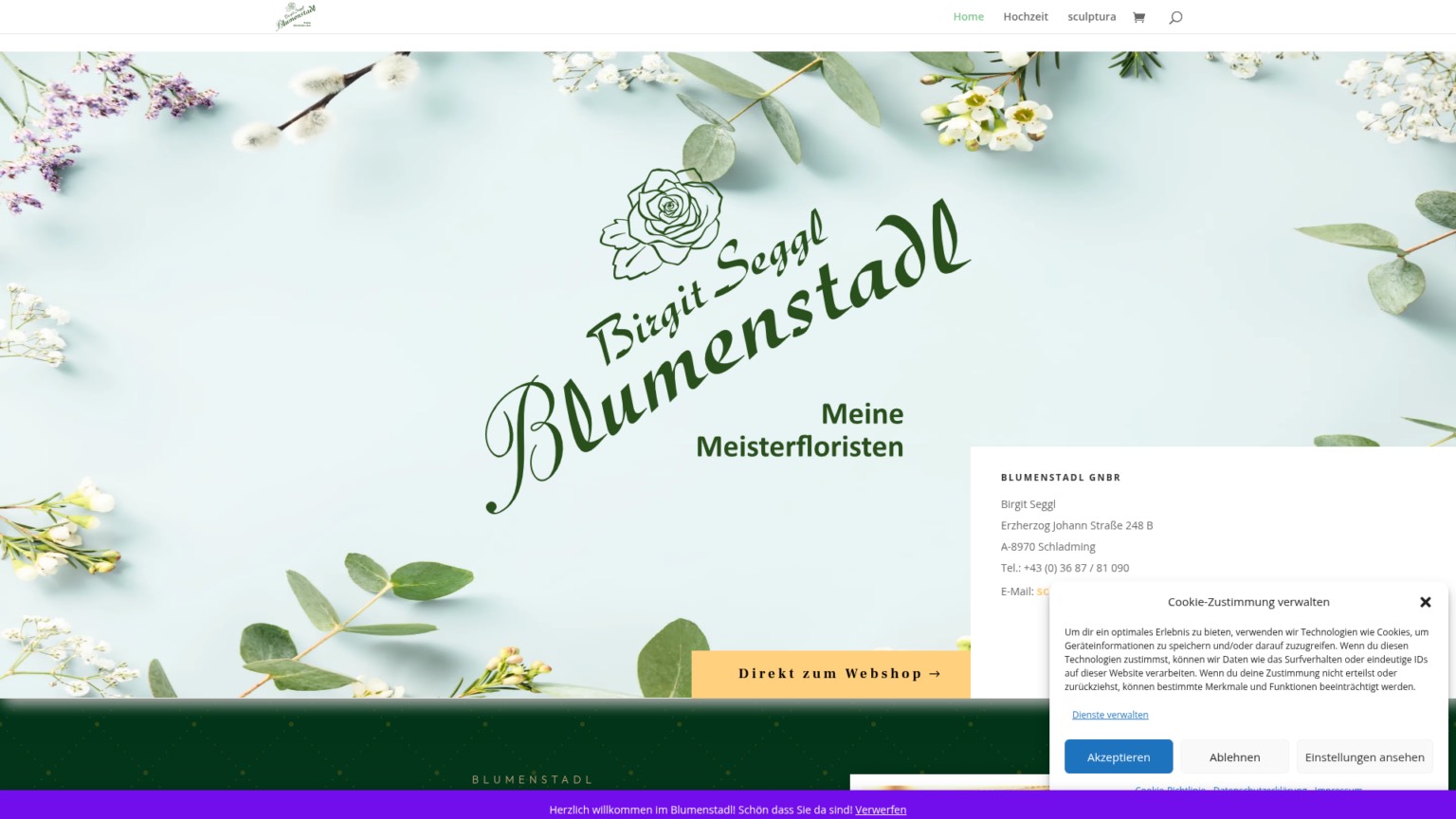 Website-Referenz Blumenstadl — von R11 Web & Media umgesetzt